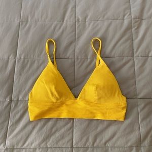 Aerie yellow bikini top